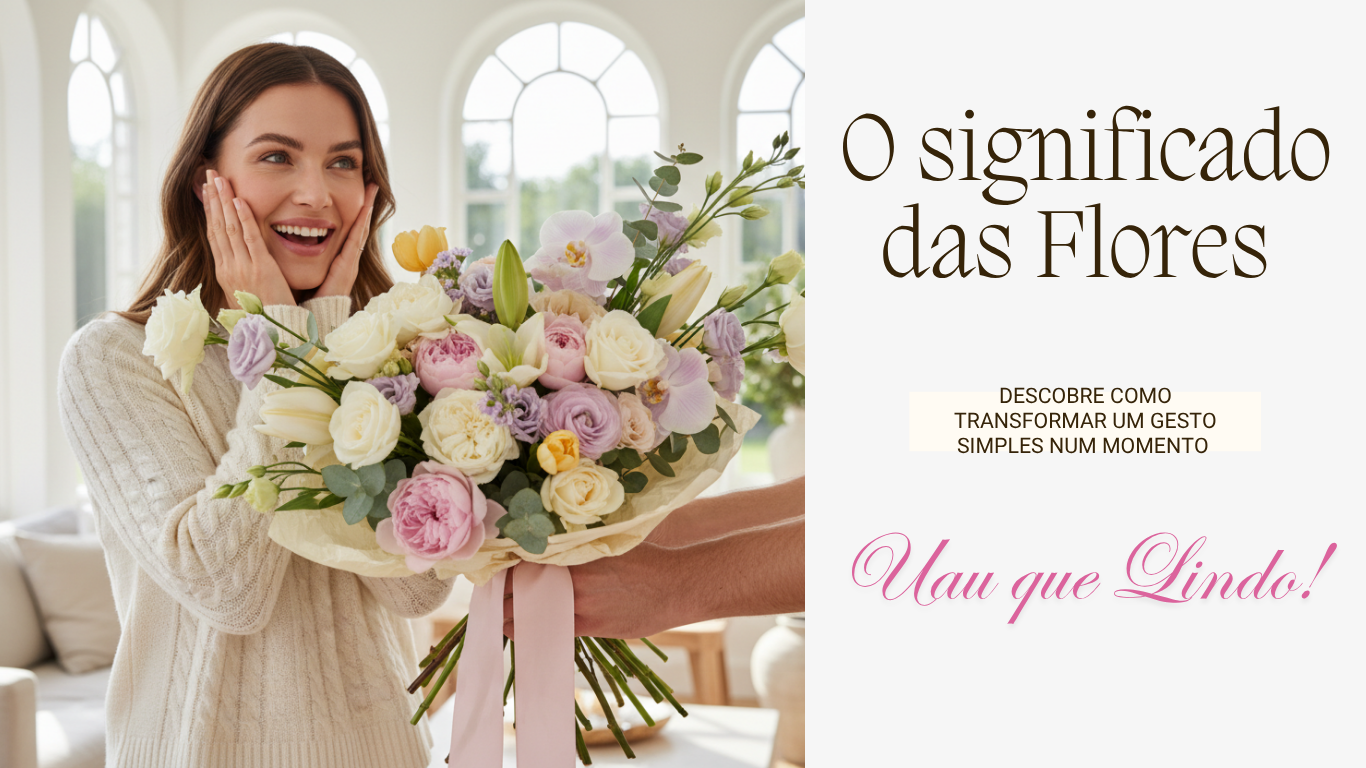significado das flores buquê elegante Uau Que Lindo entrega ao domicílio